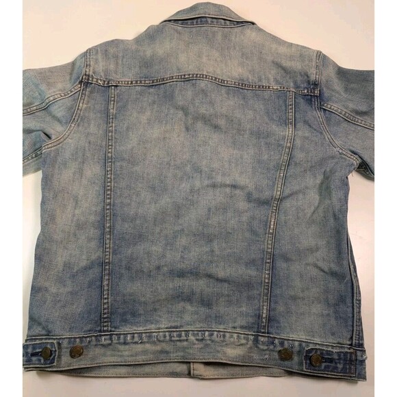 GAP Icon 1969 Jean Jacket Womens Medium l Blue Denim Saddle Wash Classic Pockets - Picture 9 of 11
